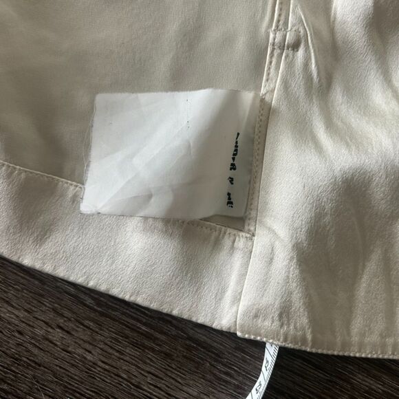 EUC Alexander Wang 100% Silk Asymmetrical Draped Blouse Vest Top Tie Back Size 6 - Picture 13 of 15